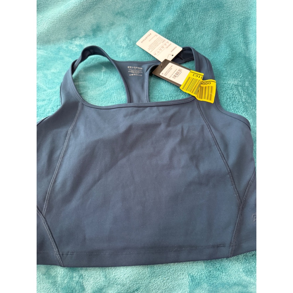 Peloton Cadent LT‎ Square Neck Tank Blue Racerback Activewear WT01182-25400B-M M